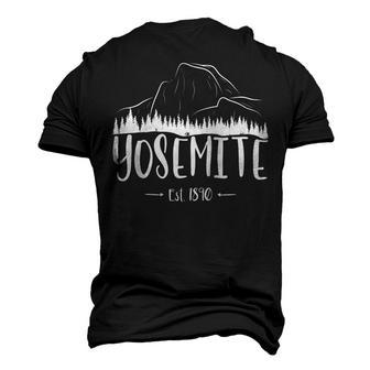 Half Dome Yosemite National Park - California State Men's 3D T-shirt Back Print - Seseable