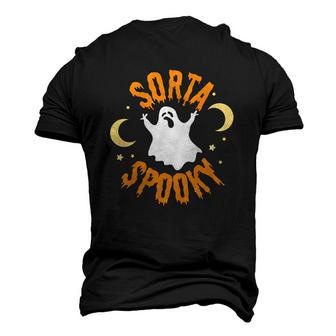Halloween Sorta Spooky Ghost Hunting Night Moon Men's 3D T-shirt Back Print - Seseable