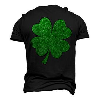 Happy Clover St Patricks Day Irish Shamrock St Pattys Day Men's T-shirt 3D Print Graphic Crewneck Short Sleeve Back Print - Thegiftio UK