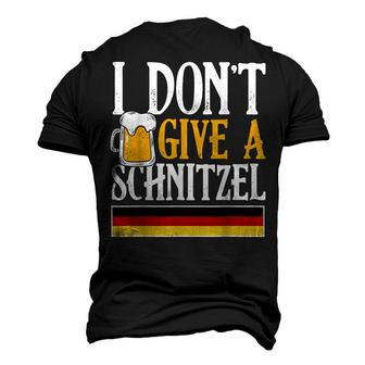 I Dont Give A Schnitzel German Beer Wurst Funny Oktoberfest Men's T-shirt 3D Print Graphic Crewneck Short Sleeve Back Print - Thegiftio UK