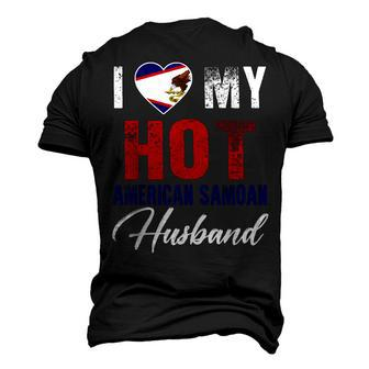 I Love My Hot American Samoan Husband American Men's T-shirt 3D Print Graphic Crewneck Short Sleeve Back Print - Thegiftio UK
