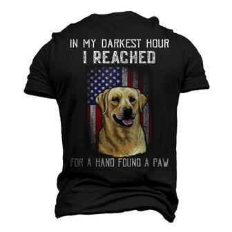In My Darkest Hour I Reached For A Hand Found A Paw Dogs Men's 3D Print Graphic Crewneck Short Sleeve T-shirt - Thegiftio UK