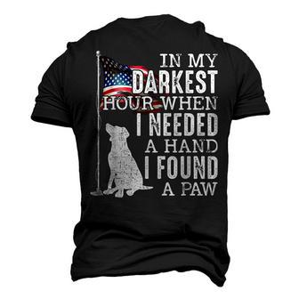 In My Darkest Hour I Reached For A Hand Found A Paw Men's 3D Print Graphic Crewneck Short Sleeve T-shirt - Thegiftio UK