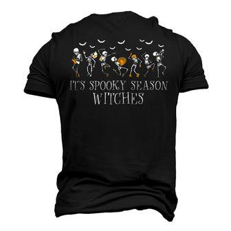 Its Spooky Season Witches Dancing Skeleton Halloween Witch Men's 3D T-shirt Back Print - Seseable