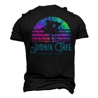 Joshua Tree National Park Psychedelic Festival Vibe Graphic Men's 3D T-shirt Back Print - Seseable