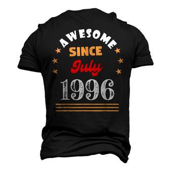 July 1996 Birthday Awesome Since 1996 July Vintage Cool Men's 3D T-shirt Back Print - Seseable