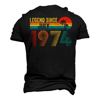 Legend Since July 1974 48Th Birthday 48 Years Old Men's 3D T-shirt Back Print - Seseable