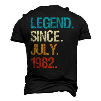Legend Since July 1982 40 Year Old Bday 40Th Birthday Men's 3D T-shirt Back Print - Seseable