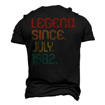 Legend Since July 1982 40Th Birthday 40 Years Old Vintage Men's 3D T-shirt Back Print - Seseable