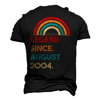 Legend Since August 2004 18Th Birthday Gift Born In 2004 Men's 3D Print Graphic Crewneck Short Sleeve T-shirt - Thegiftio UK