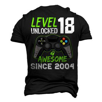 Level 18 Unlocked Awesome 2004 Video Game 18Th Birthday Men's 3D Print Graphic Crewneck Short Sleeve T-shirt - Thegiftio UK