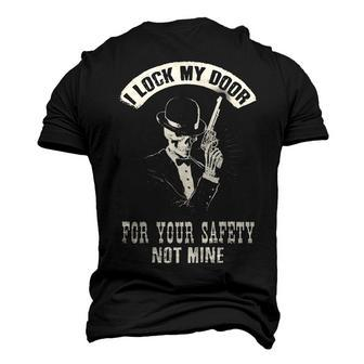 I Lock My Door - Your Safety Men's 3D T-shirt Back Print - Seseable