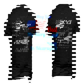 May Live In Usa But My Story Began In Nicaragua Flag Men's 3D T-Shirt Back Print | Mazezy