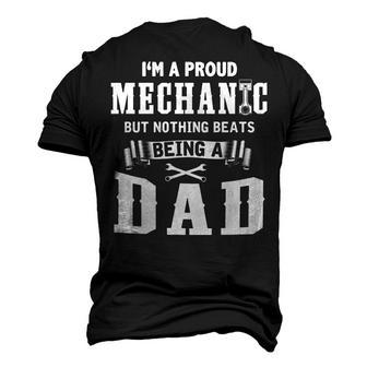 Mechanic - Nothing Beats Being A Dad Men's 3D T-shirt Back Print - Seseable