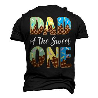 Mens Dad Of The Sweet One Ice Cream Lovers Sweetie Daddy Men's 3D Print Graphic Crewneck Short Sleeve T-shirt - Thegiftio UK