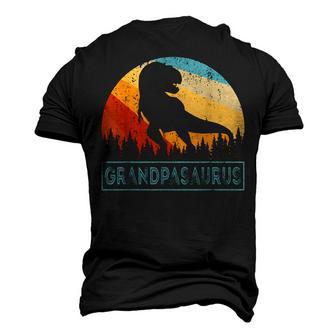 Mens Retro Grandpa Saurus Vintage Family Dinosaur For Fathers Men's 3D Print Graphic Crewneck Short Sleeve T-shirt - Thegiftio UK