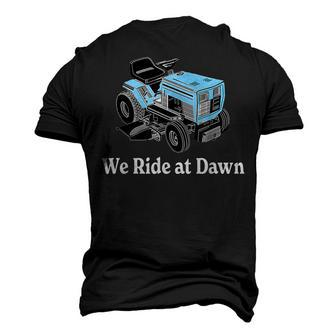 Mens We Ride At Dawn Fathers Day Dad Gift Grandfather Men's T-shirt 3D Print Graphic Crewneck Short Sleeve Back Print - Thegiftio UK