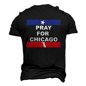 Nice Pray For Chicago Chicao Shooting Men's 3D T-shirt Back Print - Seseable