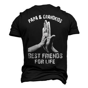 Papa And Grandkids - Best Friends Men's 3D T-shirt Back Print - Seseable