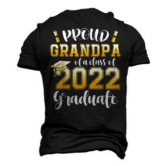 Proud Grandpa Of A Class Of 2022 Graduate Graduation 2022 V2 Men's T-shirt 3D Print Graphic Crewneck Short Sleeve Back Print - Thegiftio UK