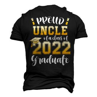 Proud Uncle Of A Class Of 2022 Graduate Graduation 2022 Men's T-shirt 3D Print Graphic Crewneck Short Sleeve Back Print - Thegiftio UK
