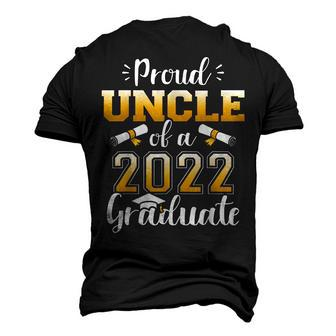 Proud Uncle Of A Class Of 2022 Graduate Senior Graduation Men's T-shirt 3D Print Graphic Crewneck Short Sleeve Back Print - Thegiftio UK