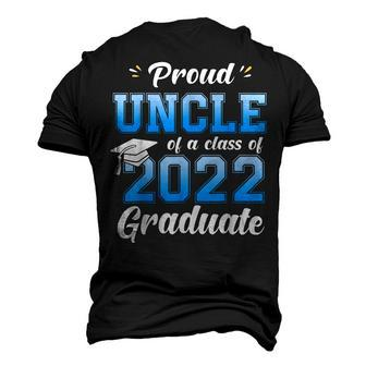 Proud Uncle Of A Class Of 2022 Senior Graduate Graduation Men's T-shirt 3D Print Graphic Crewneck Short Sleeve Back Print - Thegiftio UK