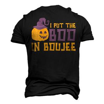 I Put The Boo In Boujee Pumpkin Witch Hat Halloween Men's 3D T-shirt Back Print - Seseable