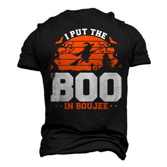 I Put The Boo In Boujee Retro Witch Halloween Men's 3D T-shirt Back Print - Seseable