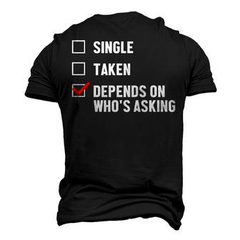 Relationship Status Whos Men's 3D T-shirt Back Print - Seseable