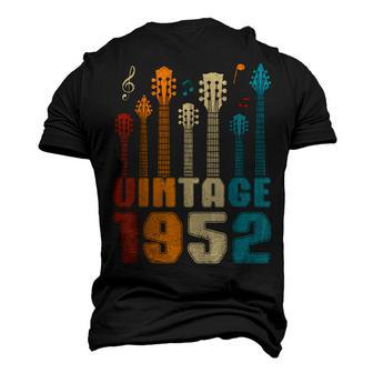 Retro Vintage 1952 Birthday Party Guitarist Guitar Lovers Men's 3D T-shirt Back Print - Seseable