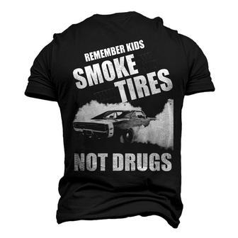 Smoke Tires V2 Men's 3D T-shirt Back Print - Seseable