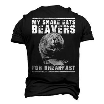 My Snake Eats Beavers Men's 3D T-shirt Back Print - Seseable