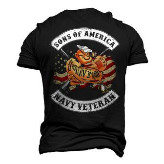 Son Of America - Navy Veteran Men's 3D Print Graphic Crewneck Short Sleeve T-shirt - Monsterry AU