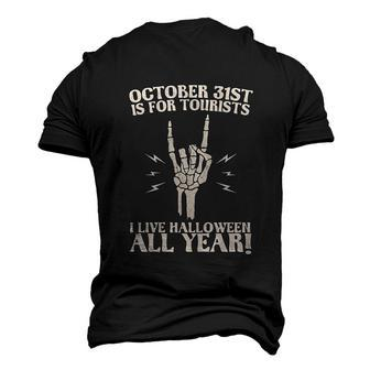 I Spend All Year Waiting For Halloween October 21St Live All Year Men's 3D T-shirt Back Print - Seseable