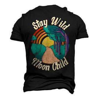 Stay Wild Moon Child Boho Peace Hippie V3 Men's 3D T-shirt Back Print - Seseable