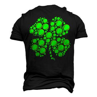Tennis Ball Irish Shamrock Lucky Clover St Patricks Day Men's T-shirt 3D Print Graphic Crewneck Short Sleeve Back Print - Thegiftio UK