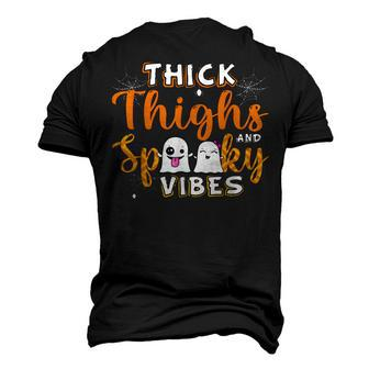 Thick Thighs And Spooky Vibes Ghost Boo Girls Boys Halloween Men's 3D T-shirt Back Print - Seseable
