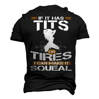Tires Squeal Men's 3D T-shirt Back Print - Seseable