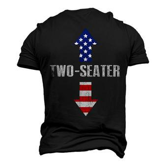 Two Seater Arrow 4Th Of July Usa Flag V2 Men's 3D T-shirt Back Print - Seseable