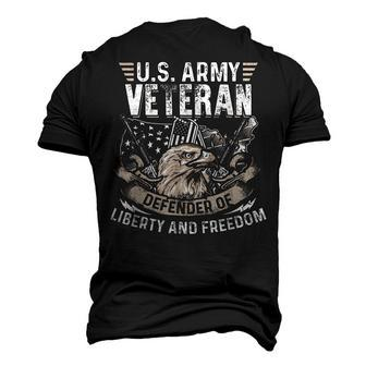 Us Army Veteran Defender Of Liberty 4Th Of July Day Men's 3D T-shirt Back Print - Seseable
