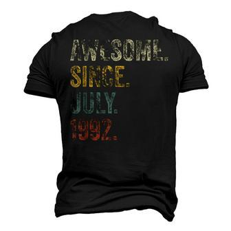 Vintage 1992 30Th Birthday Awesome Since July 1992 Men's 3D T-shirt Back Print - Seseable