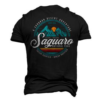 Vintage Saguaro National Park Arizona Souvenir Men's 3D T-shirt Back Print - Seseable