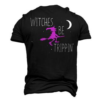 Witches Be Trippin Halloween Witch Cute Men's 3D T-shirt Back Print - Seseable