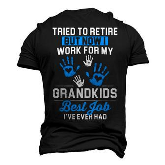 Work For My Grandkids - Best Job Men's 3D T-shirt Back Print - Seseable