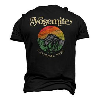 Womens Yosemite National Park Retro Sixties Vibe Half Dome Graphic Men's 3D T-shirt Back Print - Seseable