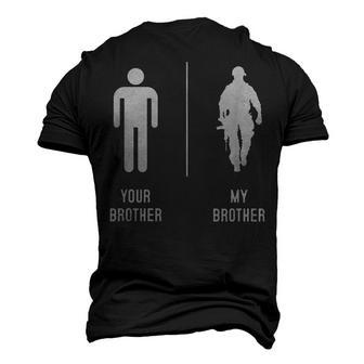 Your Brother My Brother Proud Army Family Military Men's T-shirt 3D Print Graphic Crewneck Short Sleeve Back Print - Thegiftio UK
