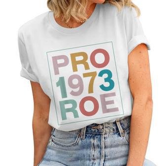 Retro 1973 Pro Roe Pro Choice Feminist Womens Rights Unisex Crewneck Soft Tee - Seseable