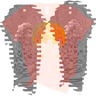 Black Cats Moon Pumpkin Funny Halloween Horror Women's Short Sleeve T-shirt Unisex Crewneck Soft Tee - Thegiftio