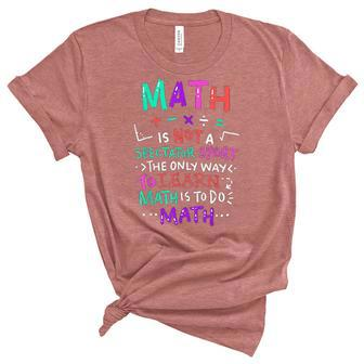 Math Teacher Mathematical Symbol Cute Gift Women's Short Sleeve T-shirt Unisex Crewneck Soft Tee - Thegiftio UK